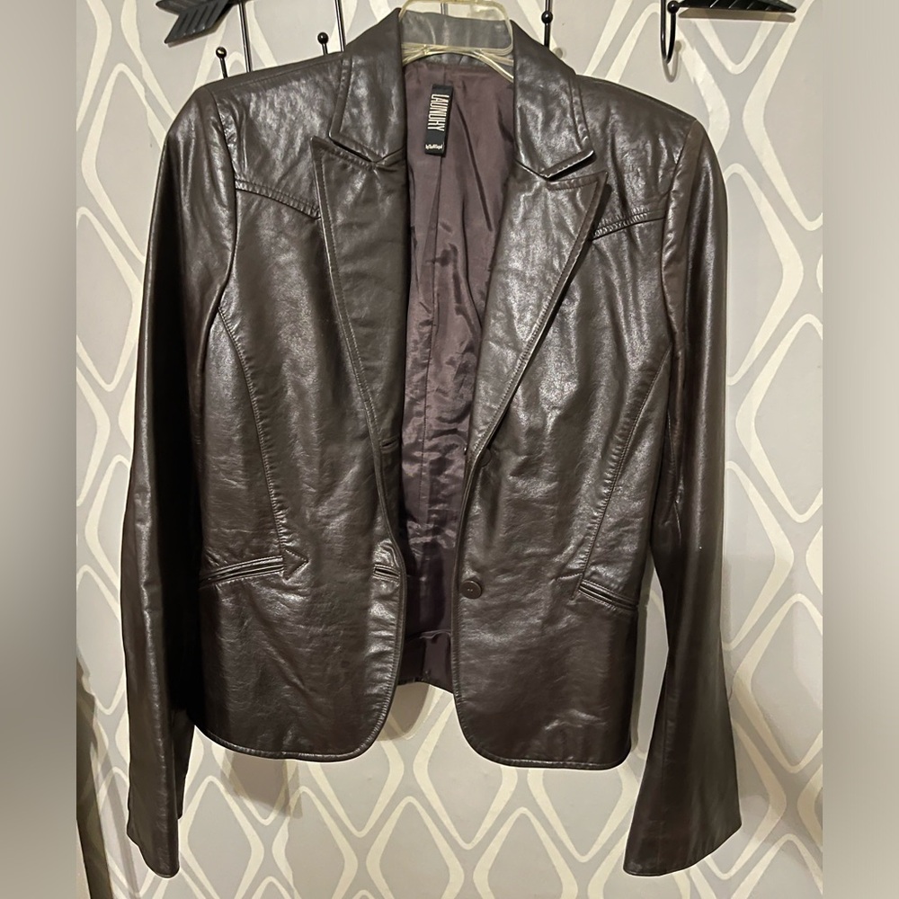 Leather jacket by Shelli Segal